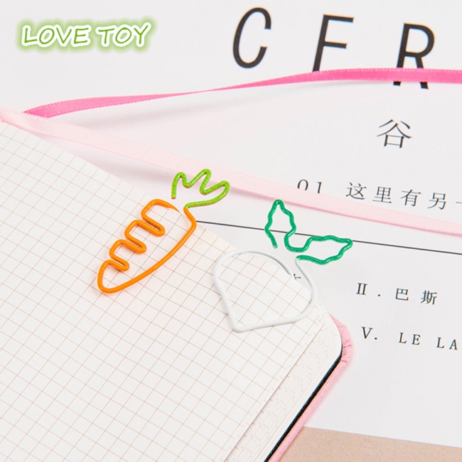 Set 20 Kẹp Giấy Họa Tiết Trái Cây Dễ Thương