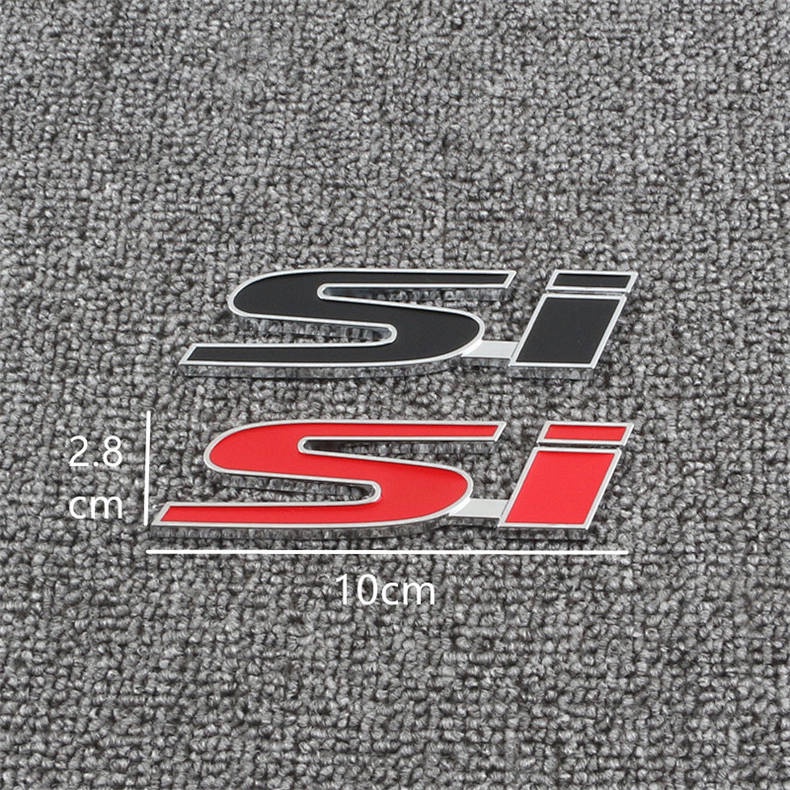 Applicable to Flying Lingpai Civic Modified Typer Car Logo RR Unlimited Si Personality Metal Bumper Stickers Auto Logos odiL