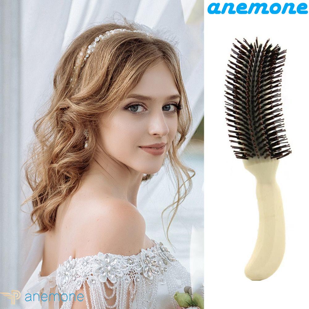 ANEMONE Lược Chải Tóc Tạo Kiểu Chữ S Bằng Nhựa Chống Tĩnh Điện Chuyên Dụng Cho Thợ Cắt Tóc