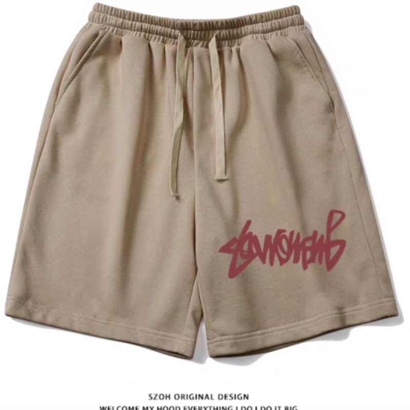 Quần Short Thể Thao Bóng Rổ Dây Rút Dáng Rộng In Chữ Nhanh Khô Phong Cách Retro Mỹ Unisex M-5XL