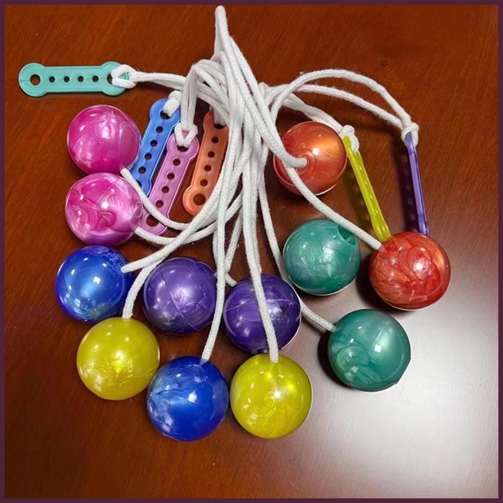 Clackers Ball on a String Clackers Đồ Chơi Click Clackers Mini Cổ Điển Có Nút Bấm
