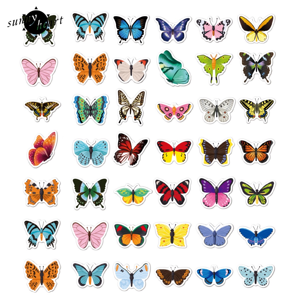 Sunnyheart Set 50 Đề Can Mỗi Miếng Dán Lưng Và Đơn Giản Có Gọt Vỏ Và Sử Dụng Với Bất Kỳ Lý Tưởng Khô Trên Máy Tính Xách Tay Ba Lô Đựng Bút Chì Ván Trượt