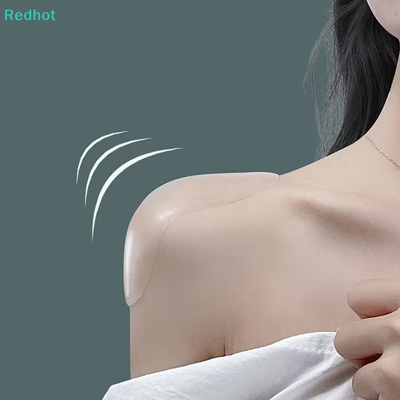 1 Cặp Đệm Vai Bằng Silicon Mềm Tự Dính Chống Trượt Có Thể Tái Sử Dụng Trang Trí Quần Áo Nữ