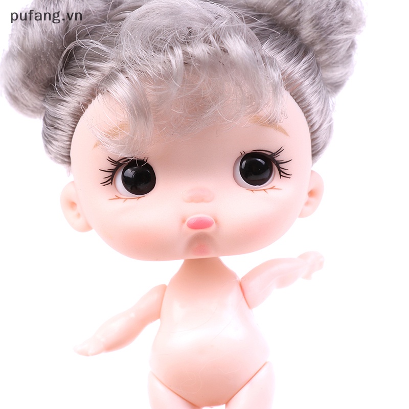 Pufang new mini 8.8cm doll cute face girl doll nude body dolls diy toys gift for girls vn