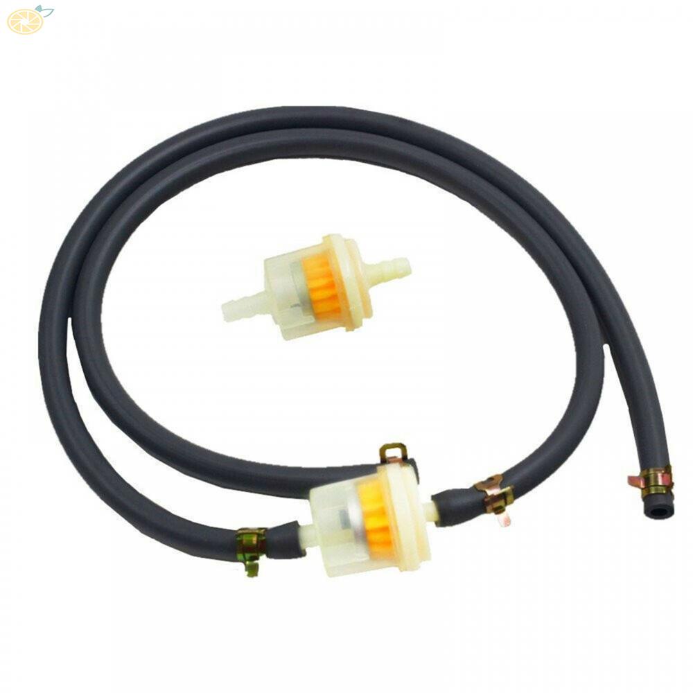 【VARSTR】Fuel Line Hose 1/4\"in 2pcs Filters 2pcs Fuel Line Hose 395051R 4pcs Clamps