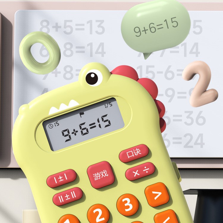 Máy Tính Xếp Hình Học Toán Cộng Với Máy Tính, plus, Kéo Dài, Nhiều Ngăn Cho Học Sinh Tiểu Học