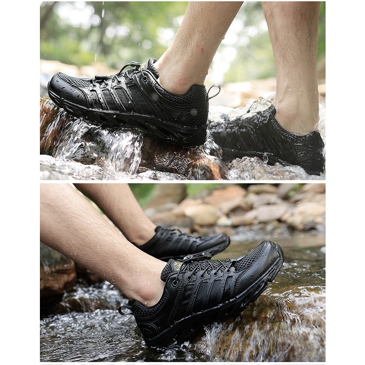 Giày Thể Thao Leo Núi Siêu Nhẹ Chống Trượt Thoáng Khí