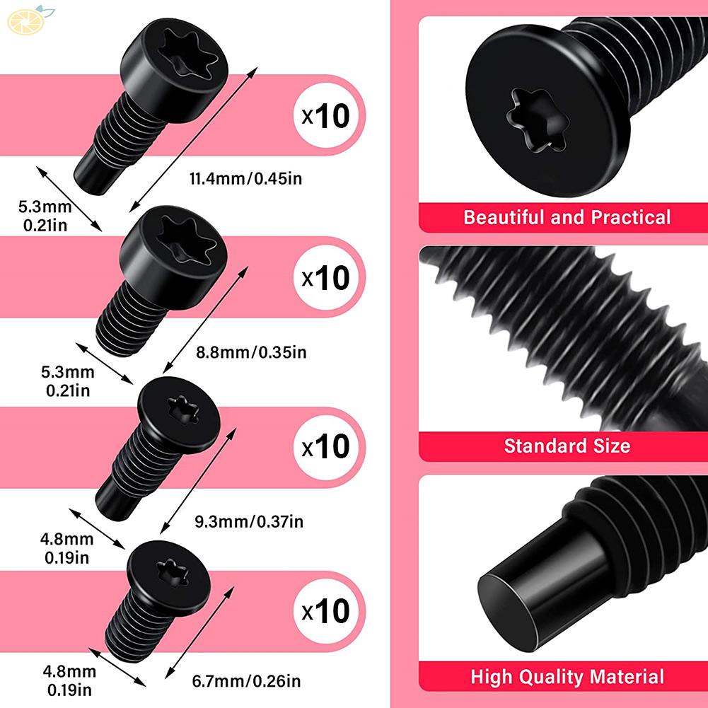 【VARSTR】Doorbell Screws Hardware Screws Metal Accessories Ring Doorbell T6T15 Anti-theft