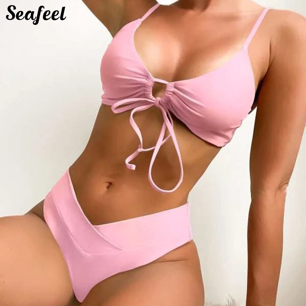 1 Bộ Đồ Bơi Bikini Có Đệm Nâng Ngực Gợi Cảm Cho Nữ