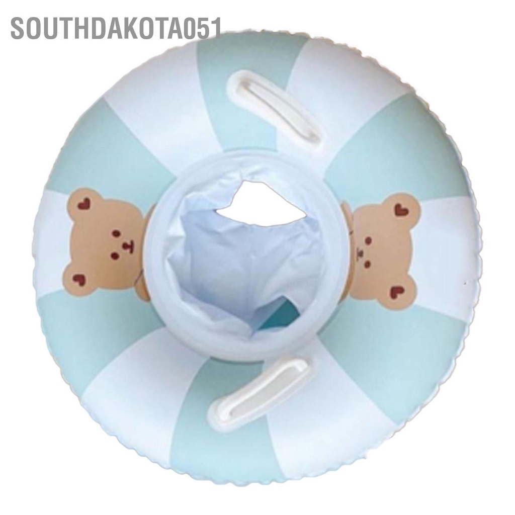Southdakota051 Vòng bơi cho trẻ em Phao bé bằng nhựa PVC Ghế có tay cầm kép bể