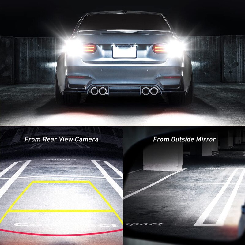 1 Đèn LED T15 W16W 12V / 24V 4014 SMD 7000L Siêu Sáng Cho Xe Hơi / Xe Tải