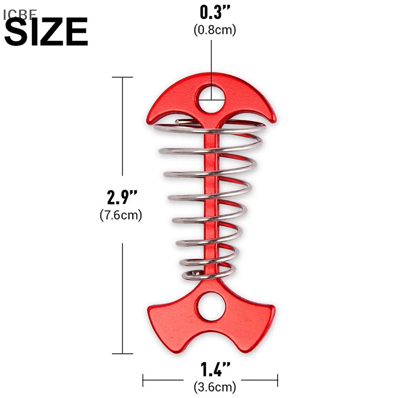 1 Móc Lò Xo Xương Cá Cố Định Lều Cắm Trại Tiện Dụng