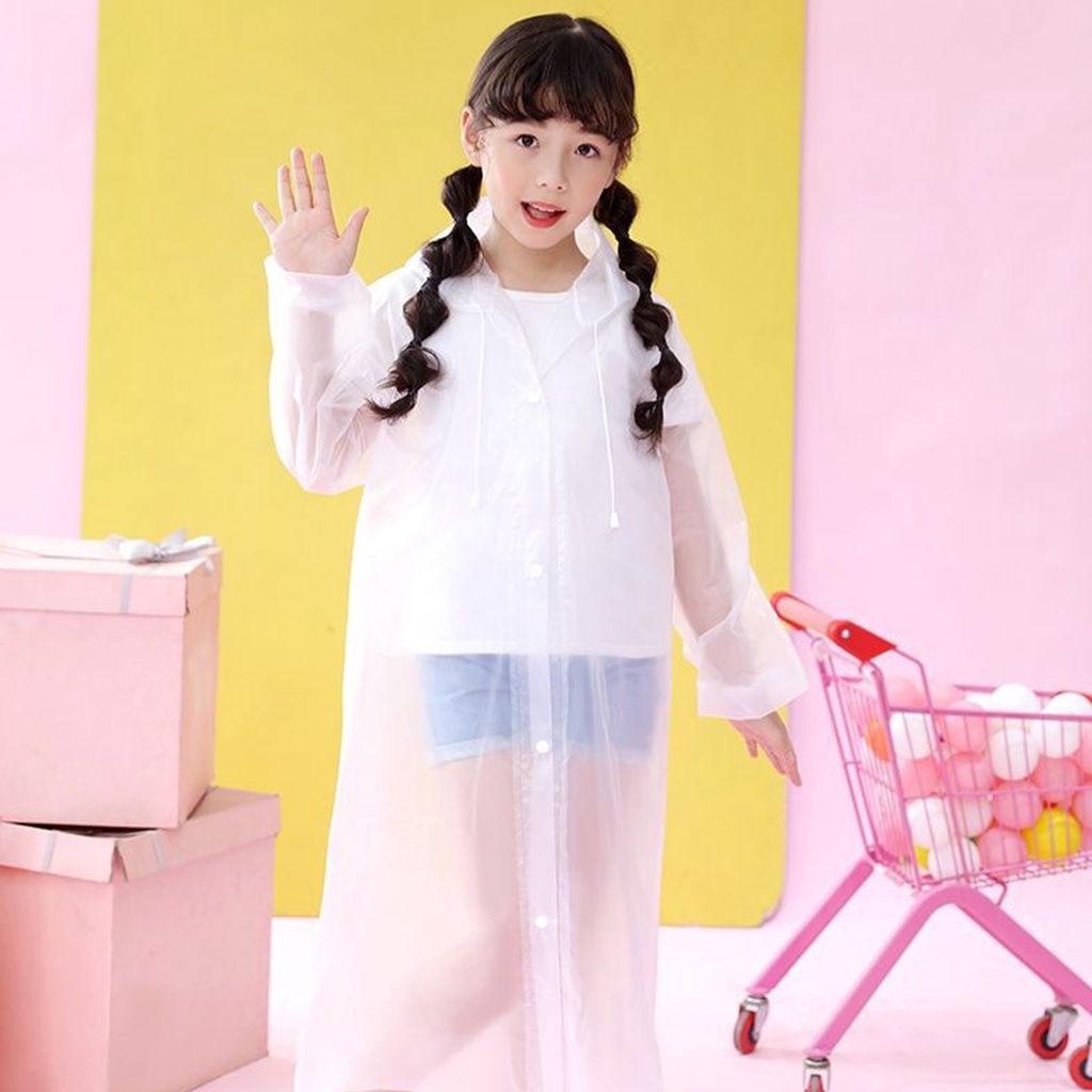 Áo Mưa PEM- shopee06 Thiết Kế Dây Rút Chống Mưa Tiện Dụng Cho Trẻ Em
