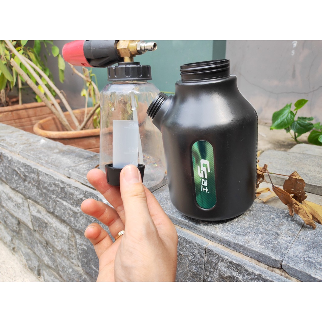 Bình Thay Thế Cho Bình Phun Bọt Tuyết Chính Hãng GS Có Van Riêng Đổ Dung Dịch Tiện Lợi 1000ml