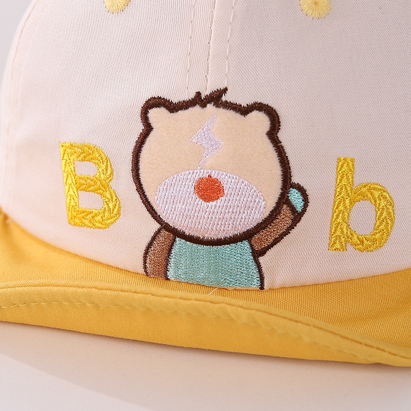 Mũ Bóng Chày Chống Nắng Vành Mềm Hoạ Tiết Hoạt Hình Thời Trang Mùa Hè Cho Bé 1-2 Tuổi