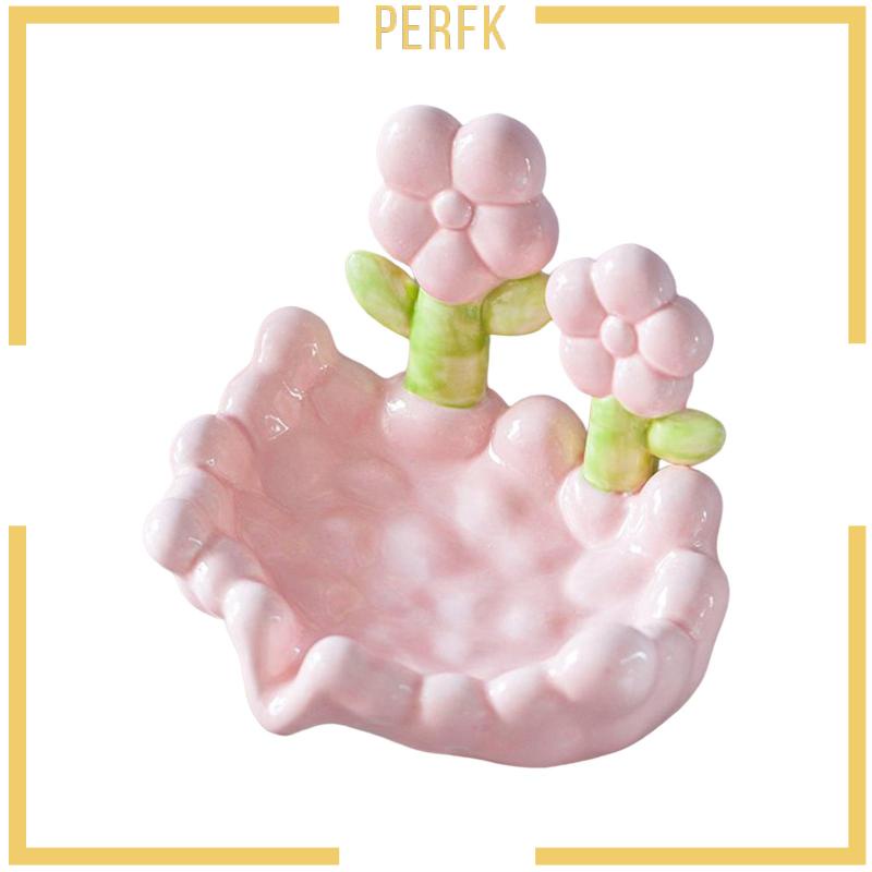 Khay Đựng Xà Phòng Hình Hoa Dễ Thương Không Cần Khoan