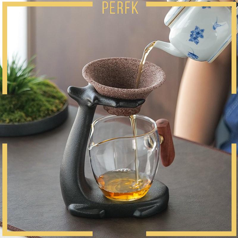 Giá Để Tách Trà Chống Rò Rỉ Phong Cách Trung Hoa