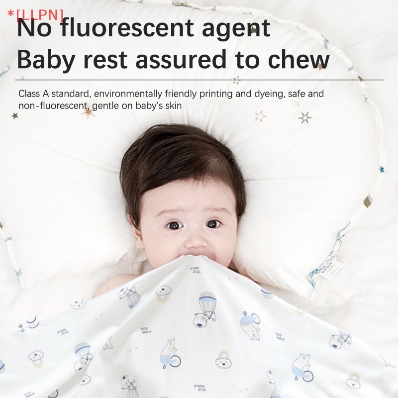 Chăn Quấn Em Bé Sơ Sinh Bằng Cotton Nguyên Chất 83x83cm In Họa Tiết Dễ Thương