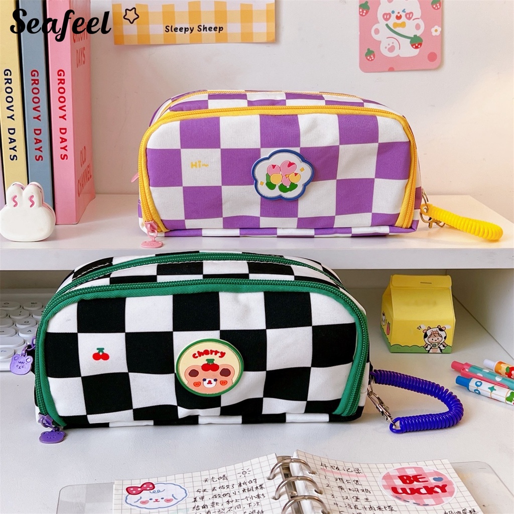 Túi Đựng Bút Chì Dày Dặn Chống Bụi Dễ Dàng Truy Cập Họa Tiết Biển