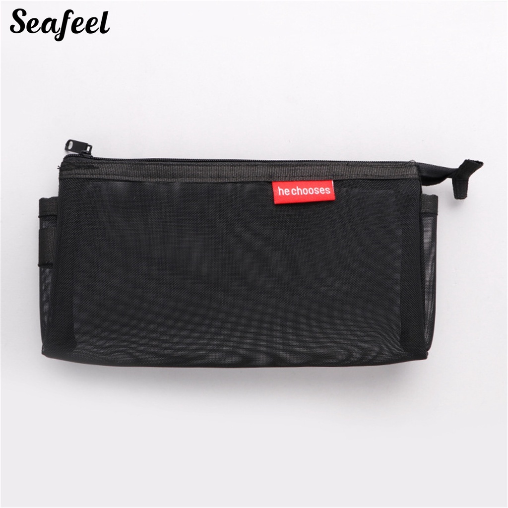 Túi Đựng Bút Bằng Lưới Trong Suốt Chống Bụi Sức Chứa Lớn Cho Học Sinh