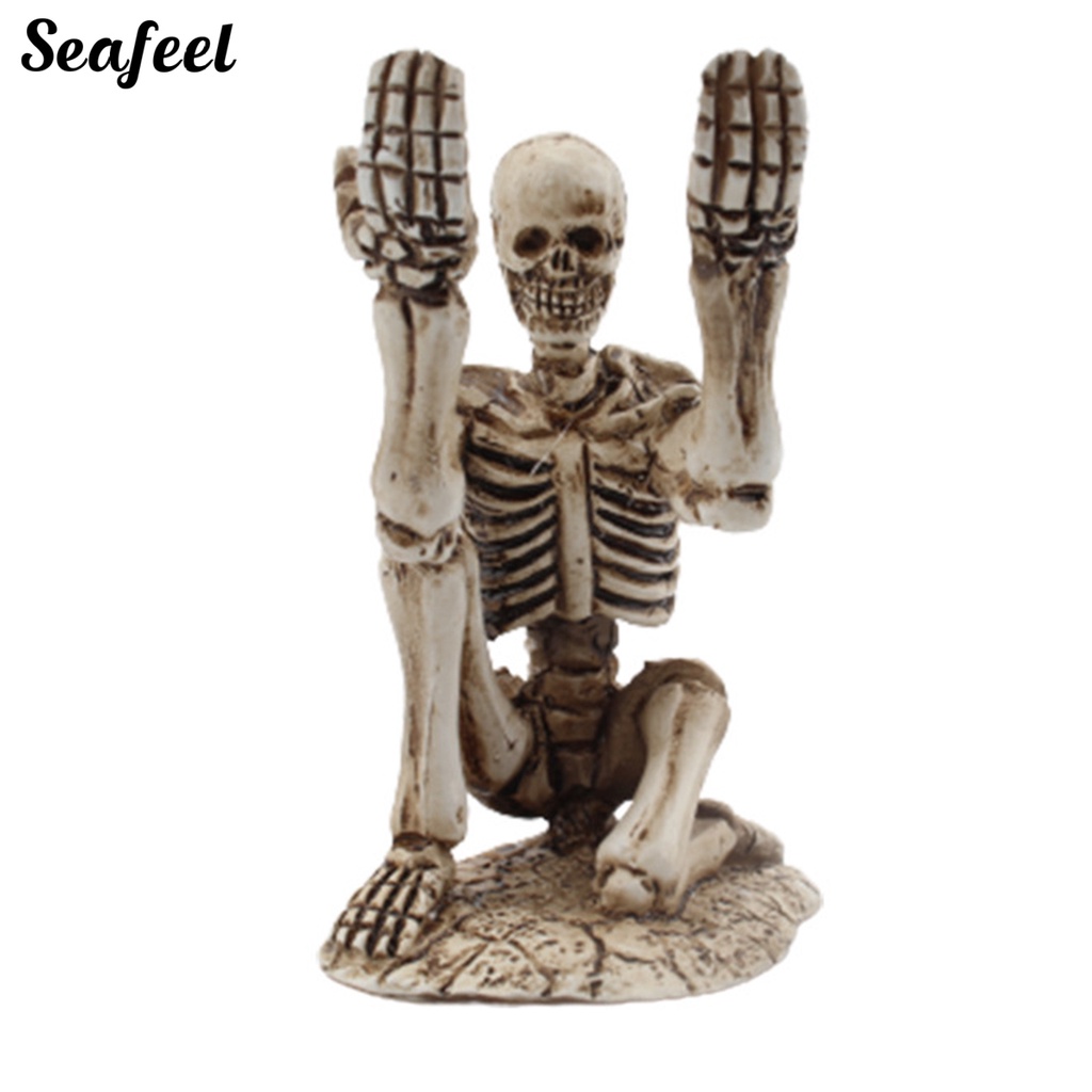 Giá Đỡ Bút Hình Bộ Xương Bằng Nhựa Resin Bền Sắp Xếp Gọn Gàng Để Bàn Văn Phòng
