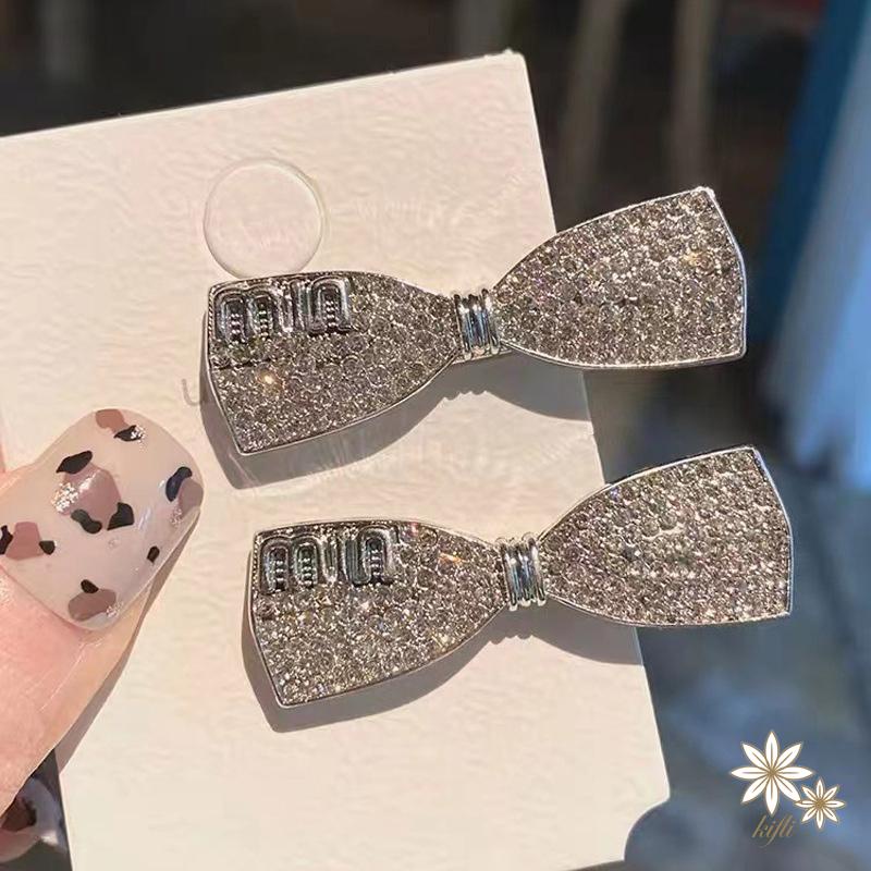 Kẹp Tóc Nơ Đính Đá Zircon Lấp Lánh Cho Búp Bê Barbie
