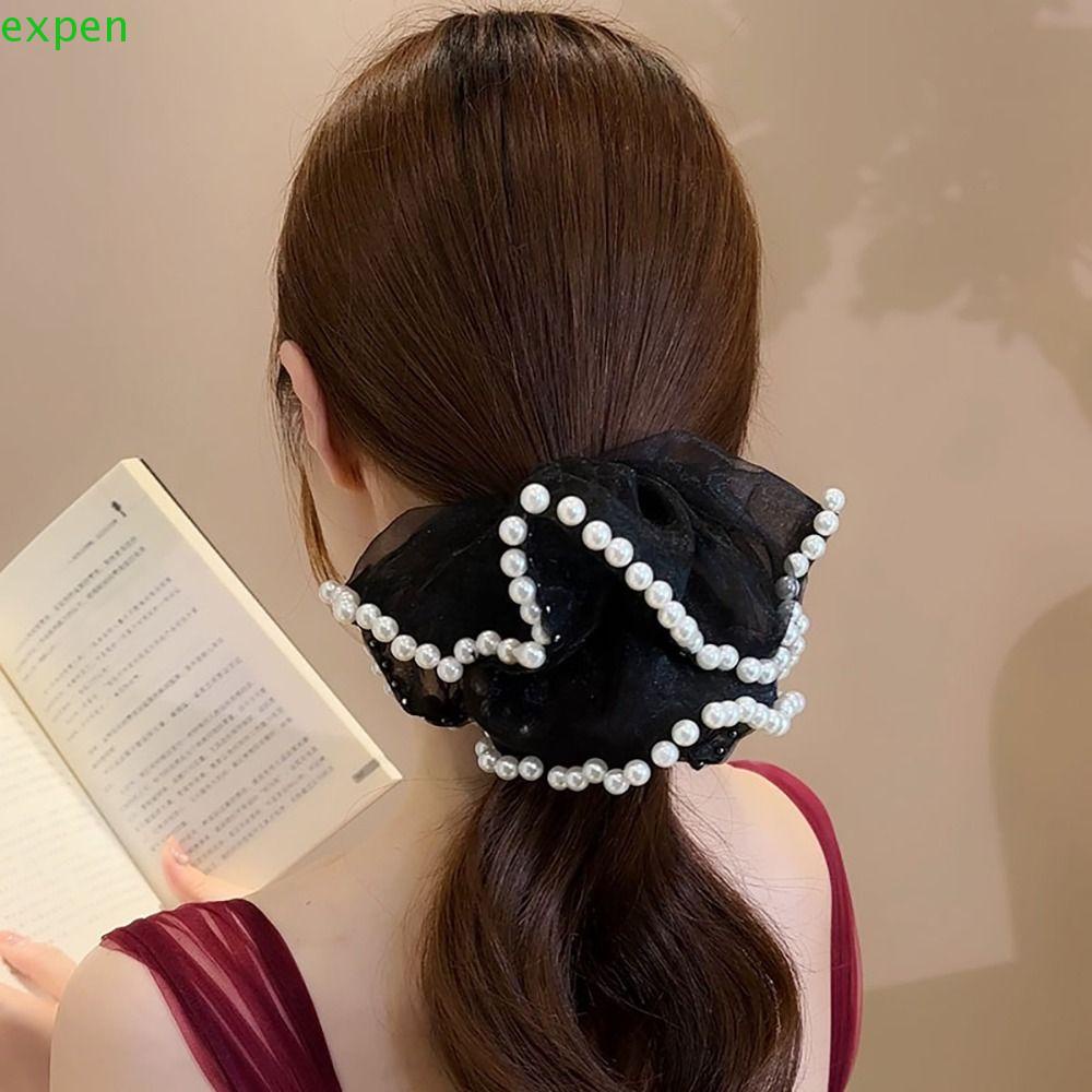 Dây Buộc Tóc Lưới Cỡ Lớn Phong Cách Hàn Quốc Thời Trang Dự Tiệc