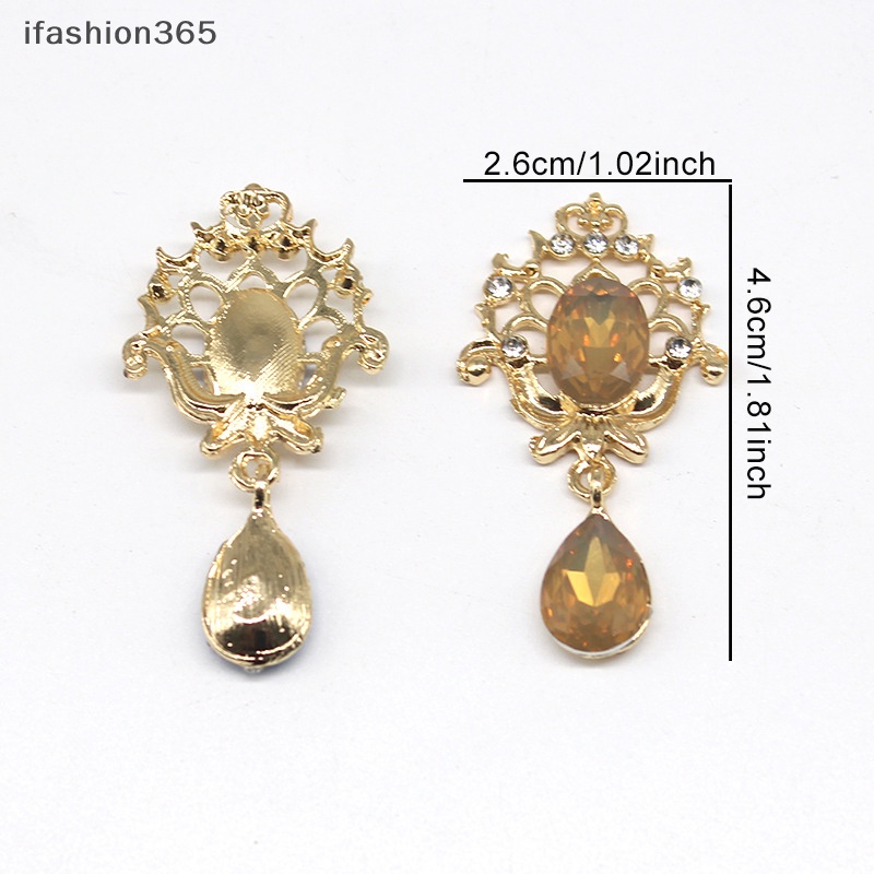 Ghim Cài Áo Bằng Hợp Kim Đính Đá 46 * 26MM DIY