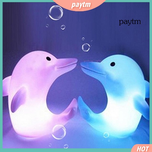 Đèn Ngủ LED 7 Màu Hình Cá Heo Dễ Thương