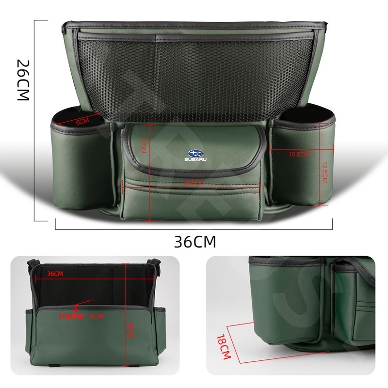 Hộp Đựng Cốc / Khăn Giấy Đa Năng Gắn Chỗ Tỳ Tay Xe Hơi Subaru Crosstrek Forester XV Impreza WRX sti Outback Levorg BRZ