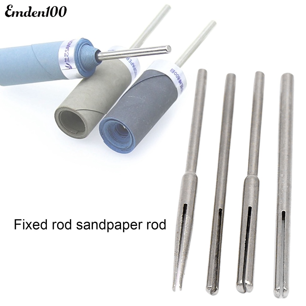 Set 4 Kẹp Giấy Nhám Bằng Thép Không Gỉ Giá Đỡ