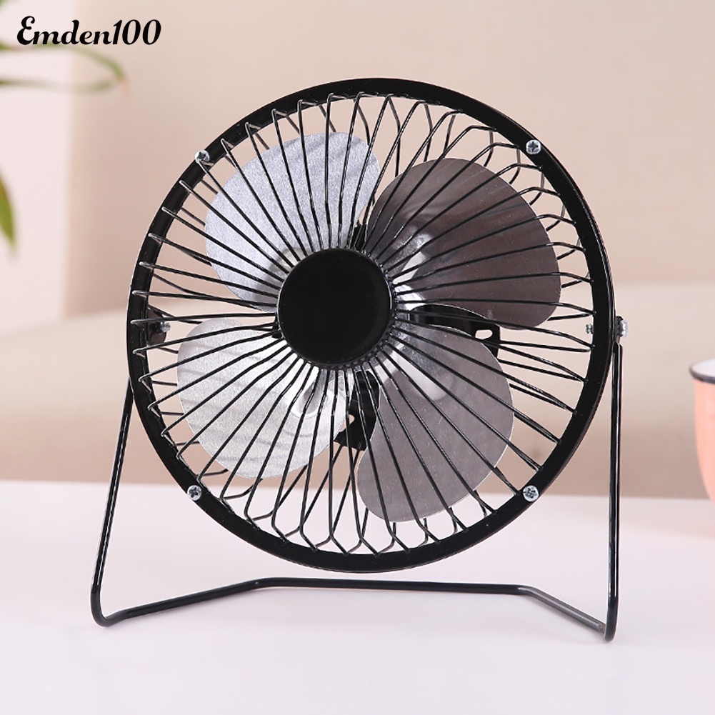 Quạt Làm Mát Để Bàn 4 inch Bằng Kim Loại Cổng Sạc USB