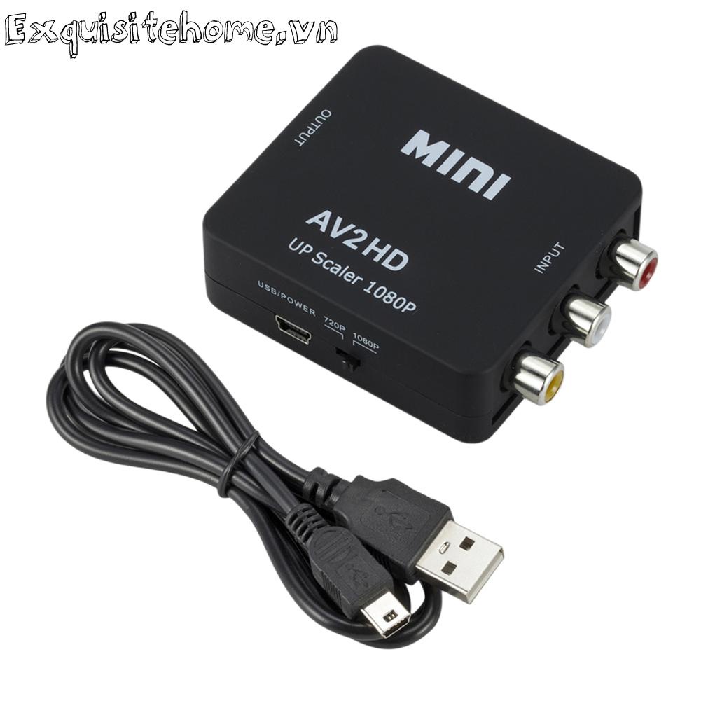 Bộ Chuyển Đổi HDMI-Compable Sang AV Cân HD 1080P Hỗ Trợ Video NTSC PAL