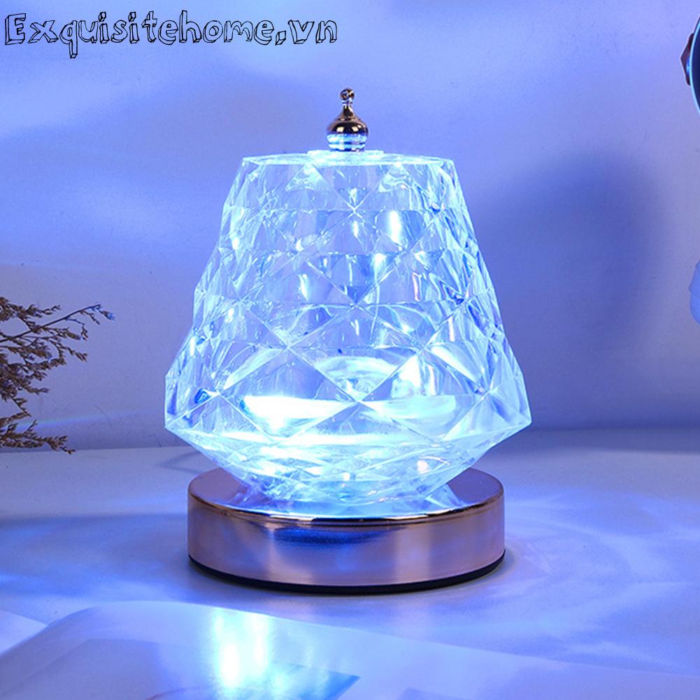 Đèn LED Chiếu Bằng Acrylic Pha Lê Có Điều Khiển Từ Xa Tiện Dụng