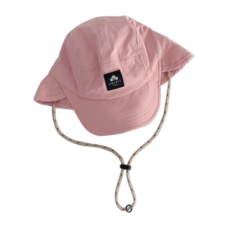 Mũ Chống Nắng Mùa Hè Hàn Quốc 2023 Màu Sắc Trơn Bảo Vệ Cổ Cho Bé