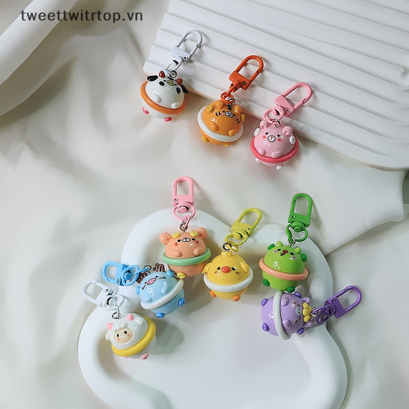 Trtop Móc Khóa Ba Chiều Hình Bánh Donut Chòm Sao Hoạt Hình Bằng Nhựa Resin Dễ Thương Ch VN