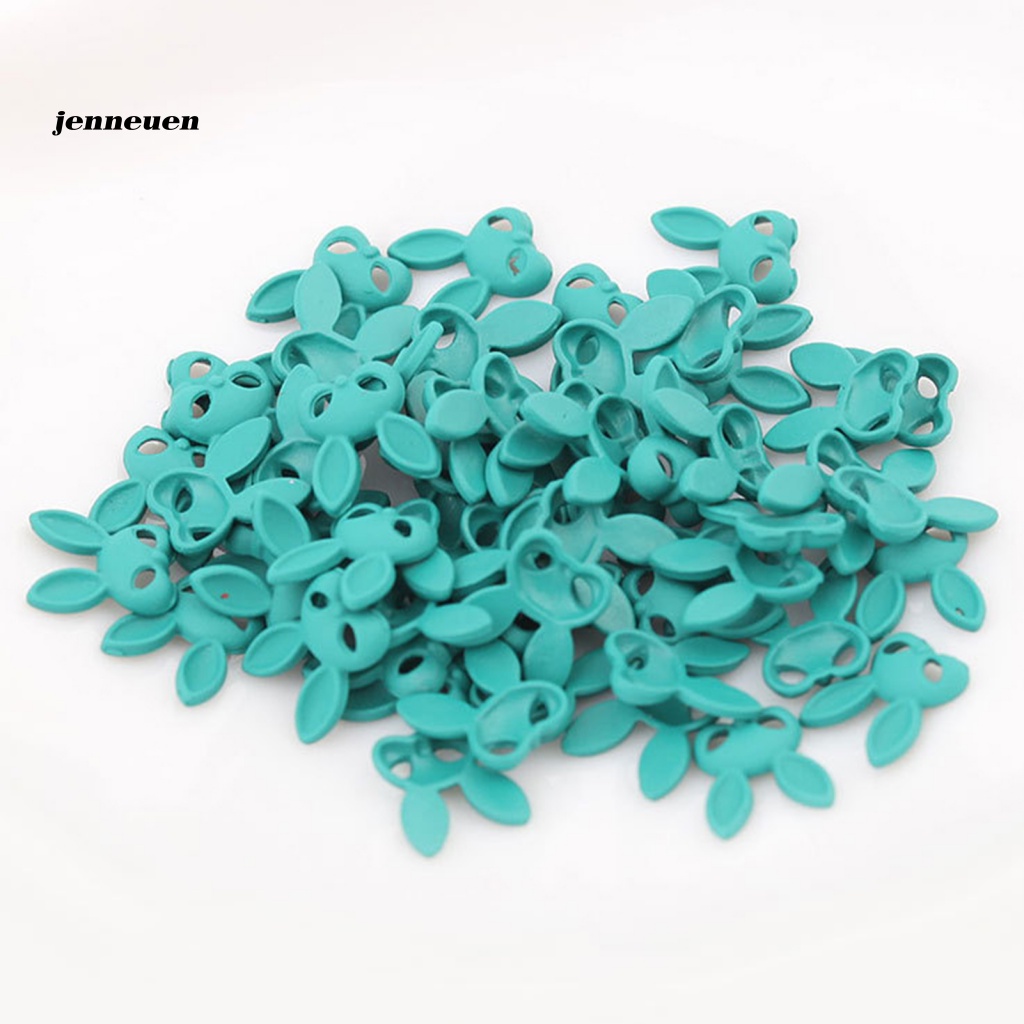 Set 50 Phụ Kiện Trang Trí Móng Nghệ Thuật Hình Thỏ 3D Có Thể Tháo Rời