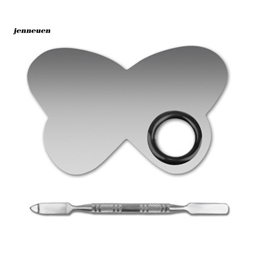 Bảng Màu Vẽ Móng Nghệ Thuật Bằng Thép Không Gỉ Hình Bướm Nhiều Màu Sắc DIY