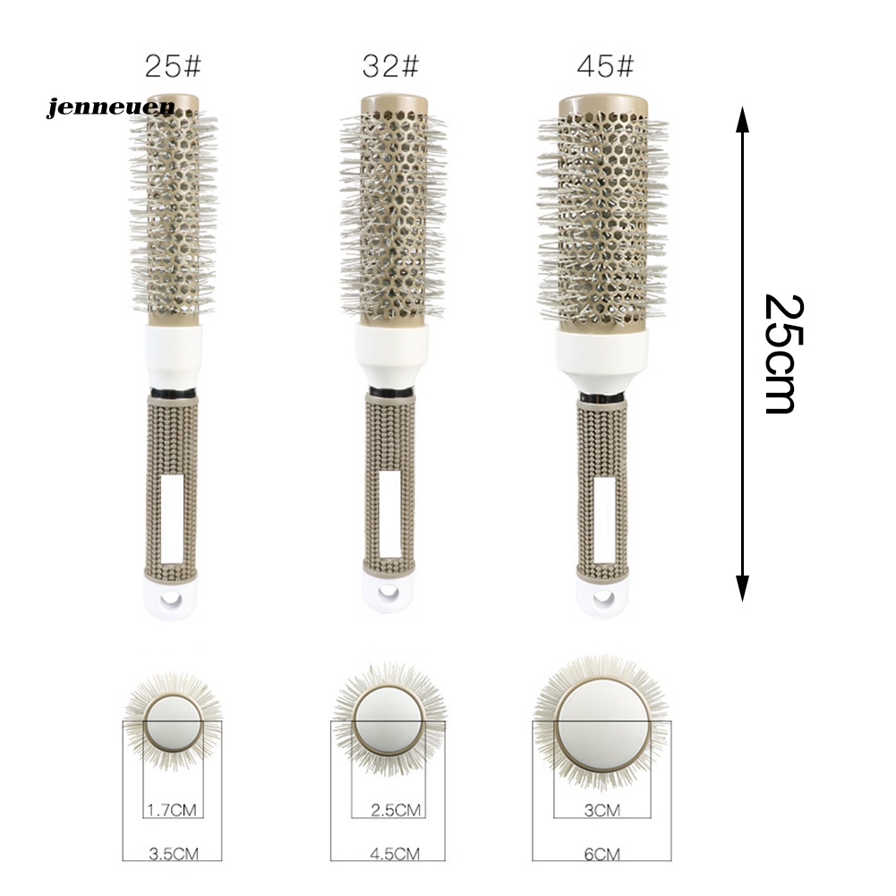 Lược Chải Tóc Tạo Kiểu Chống Tĩnh Điện Ion Âm Thiết Kế Dạng Con Lăn Tiện Lợi