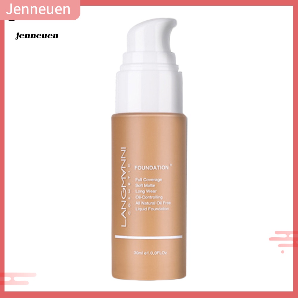 Kem Nền Dạng Lỏng Che Khuyết Điểm Toàn Diện Làm Trắng Da Chống Thấm Nước JEN Langmanni