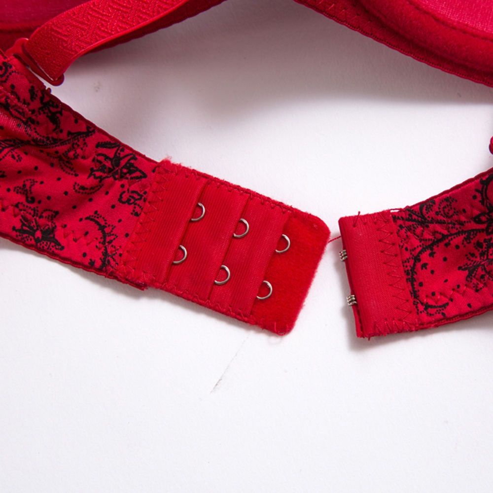 Bộ Đồ Lót Nâng Ngực Phối Ren Phong Cách Âu Mỹ Gợi Cảm 100Kg