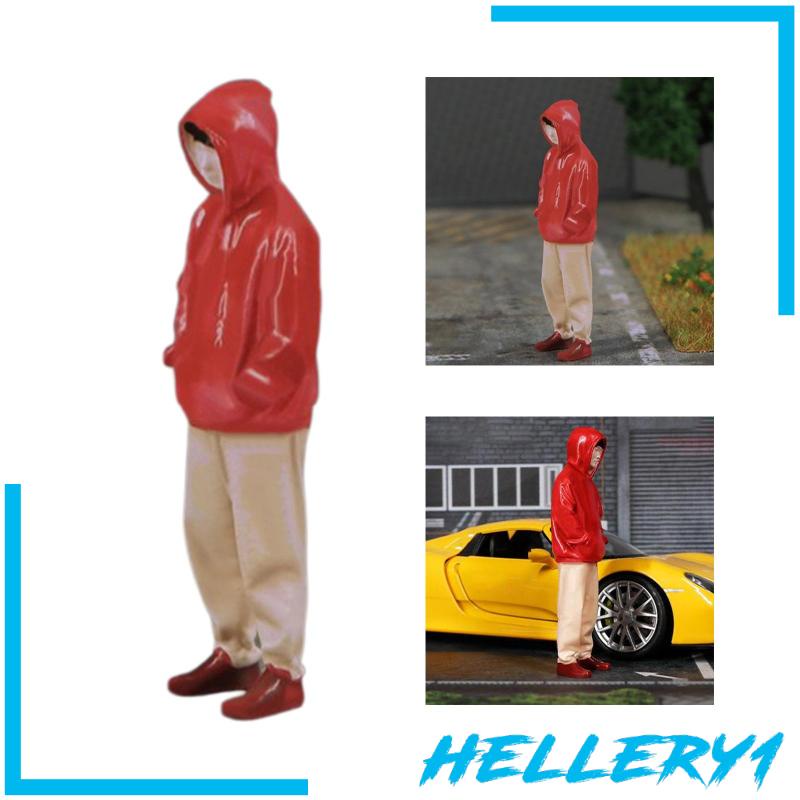 Đồ trang trí Người Đứng Mặc Quần Áo Đỏ Tự Sơn Tỉ Lệ 1 / 24 Trang Trí Bàn Làm Việc