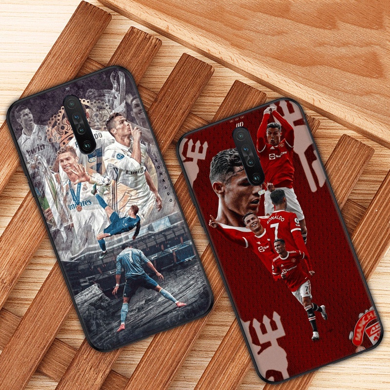 Ốp Điện Thoại Dẻo Viền Đen Hình Cristiano Ronaldo CR7 Cho Redmi 8 8A 9 9A 9C 9T 9C Nf 10X 4G Note 5 Pro