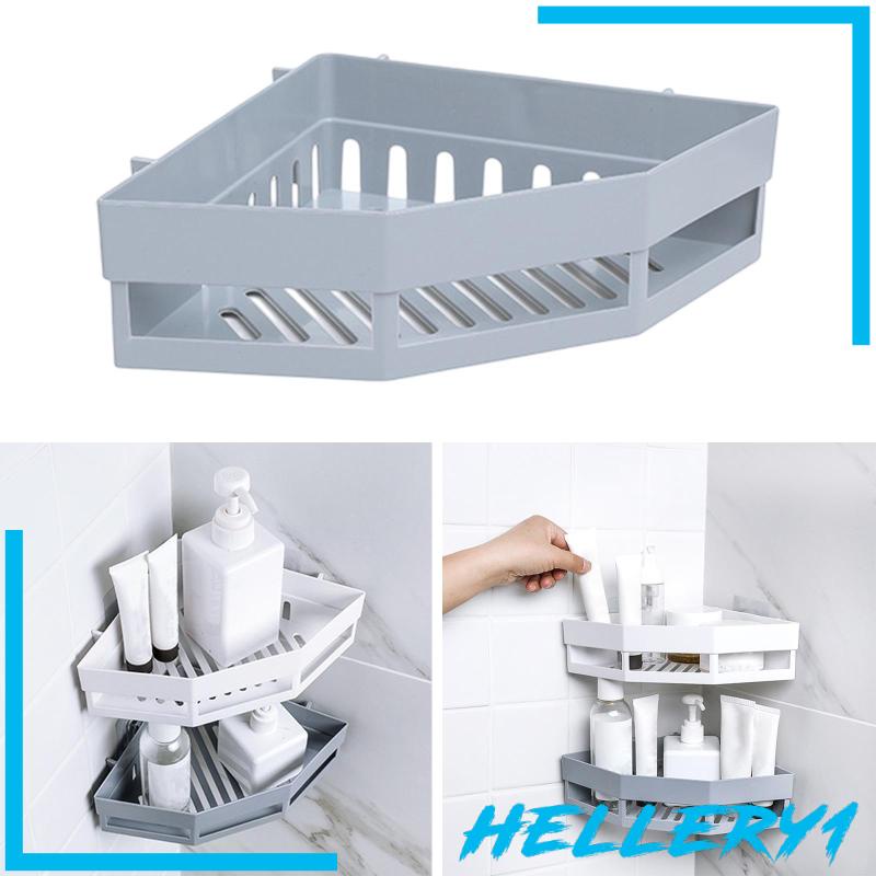 Giá Đỡ Đựng Dầu Gội Gắn Góc Tường Tiện Dụng Cho Phòng Tắm