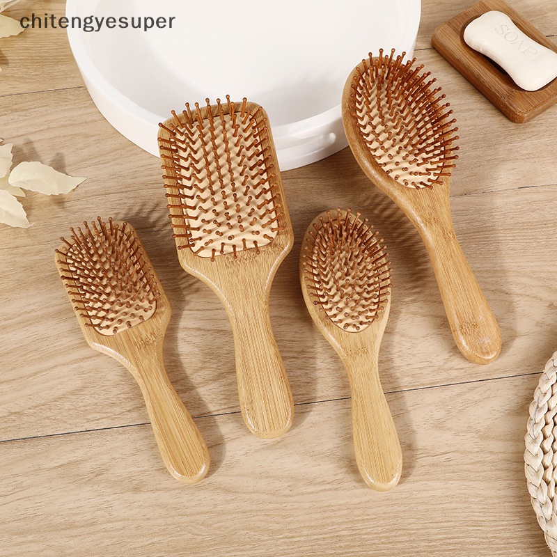 Lược Chải Tóc Bằng Tre Tự Nhiên Mát Xa Da Đầu Chuyên Nghiệp Chitengyesuper Dành Cho Nữ