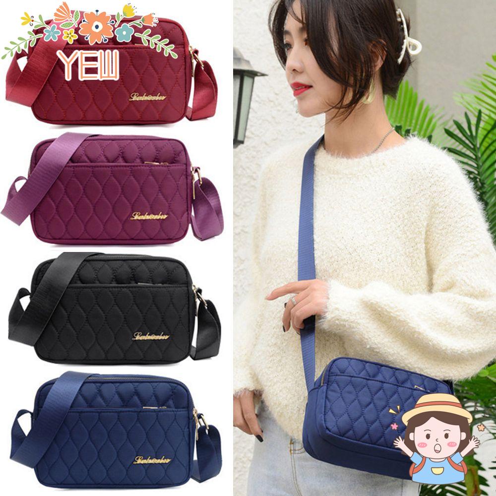 Túi Đeo Chéo Bằng Nylon Nhiều Túi Phong Cách Cổ Điển Thời Trang Chất Lượng Cao