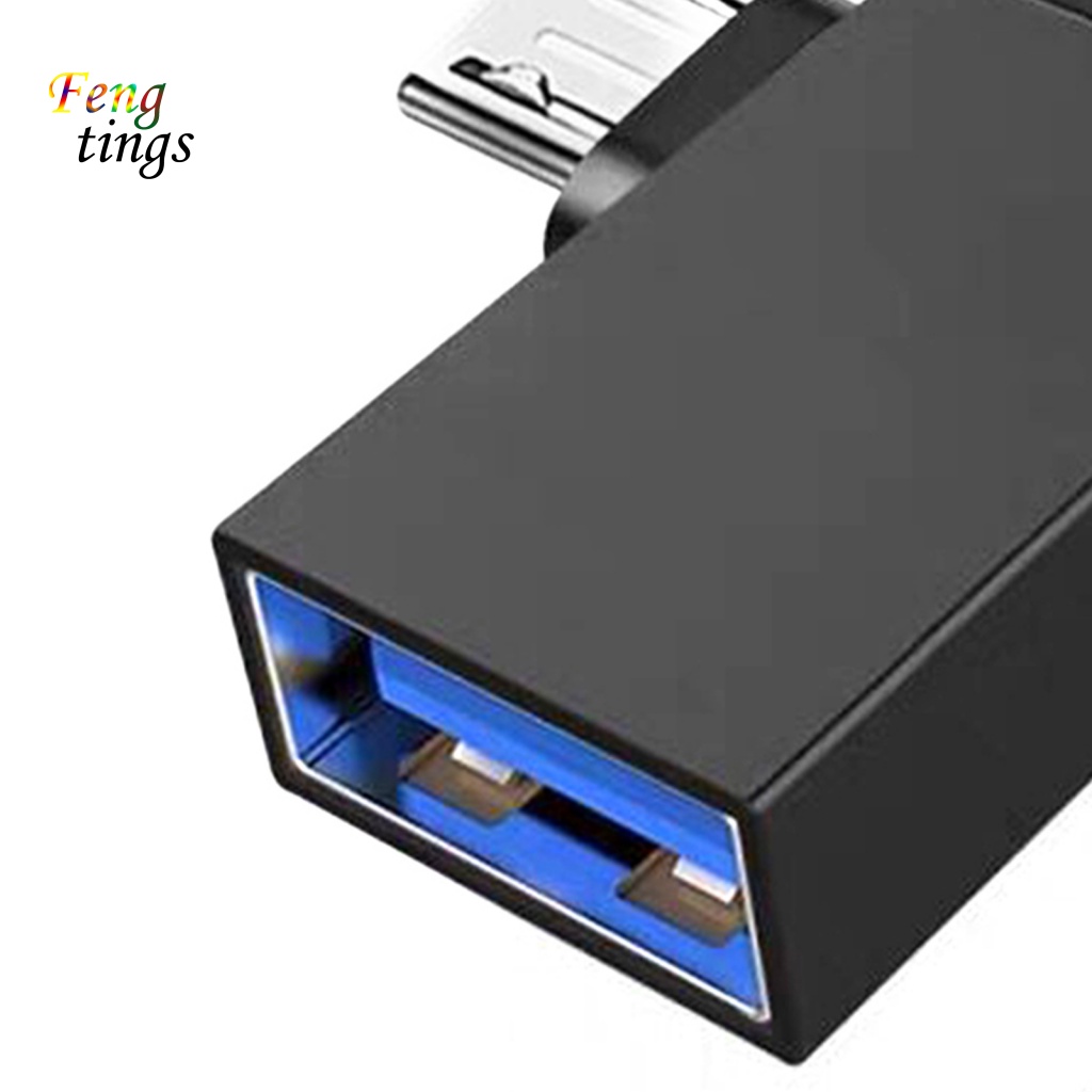 Đầu Chuyển Đổi USB30 Sang TYPE-C OTG 2 Trong 1 Cho Điện Thoại / Máy Tính Bảng / Laptop