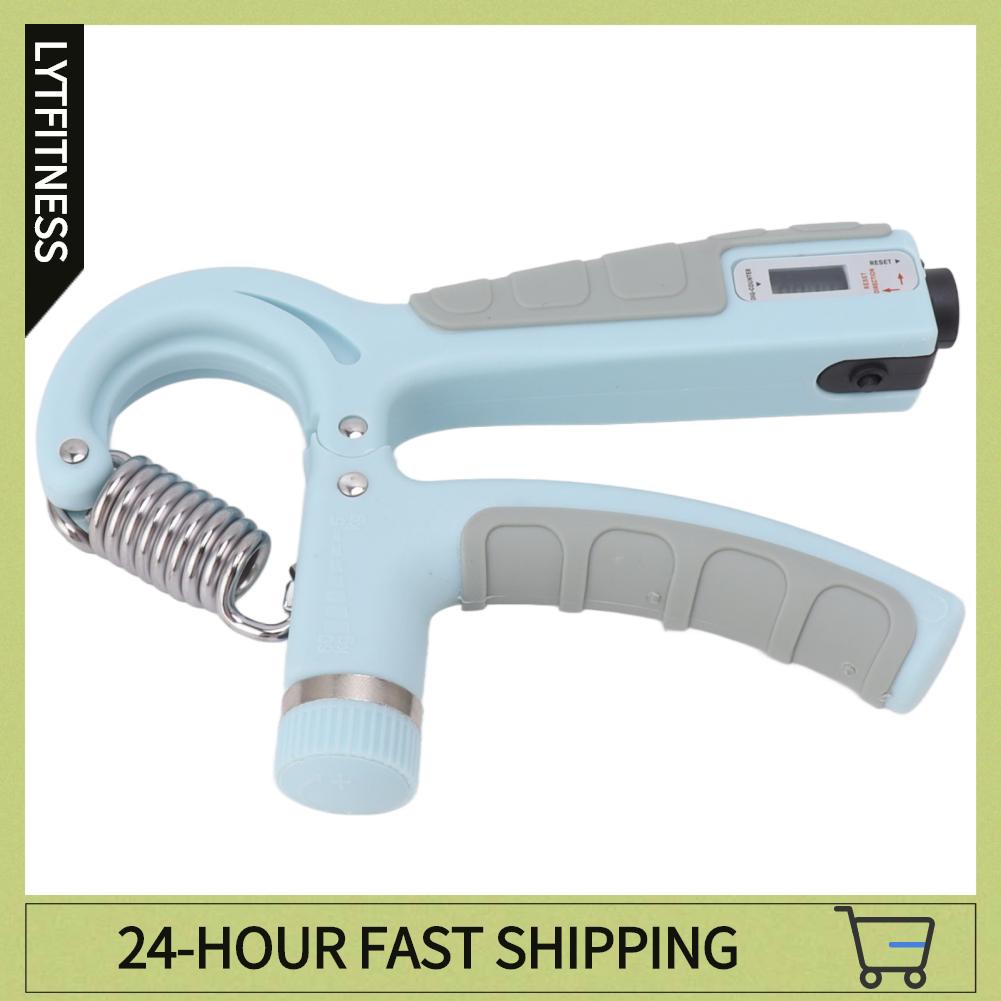 LYTFitness Dụng cụ tập luyện sức mạnh tay cầm có thể điều chỉnh Hình chữ R Đếm cho cẳng Thiết bị dục Đồ dùng nam nữ Màu xanh nhạt 11‑132 3lb