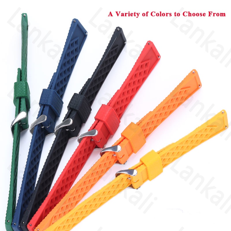 Dây Đeo Đồng Hồ Bằng silicone Thoáng Khí 20mm 22mm Cho seiko SRP777J1