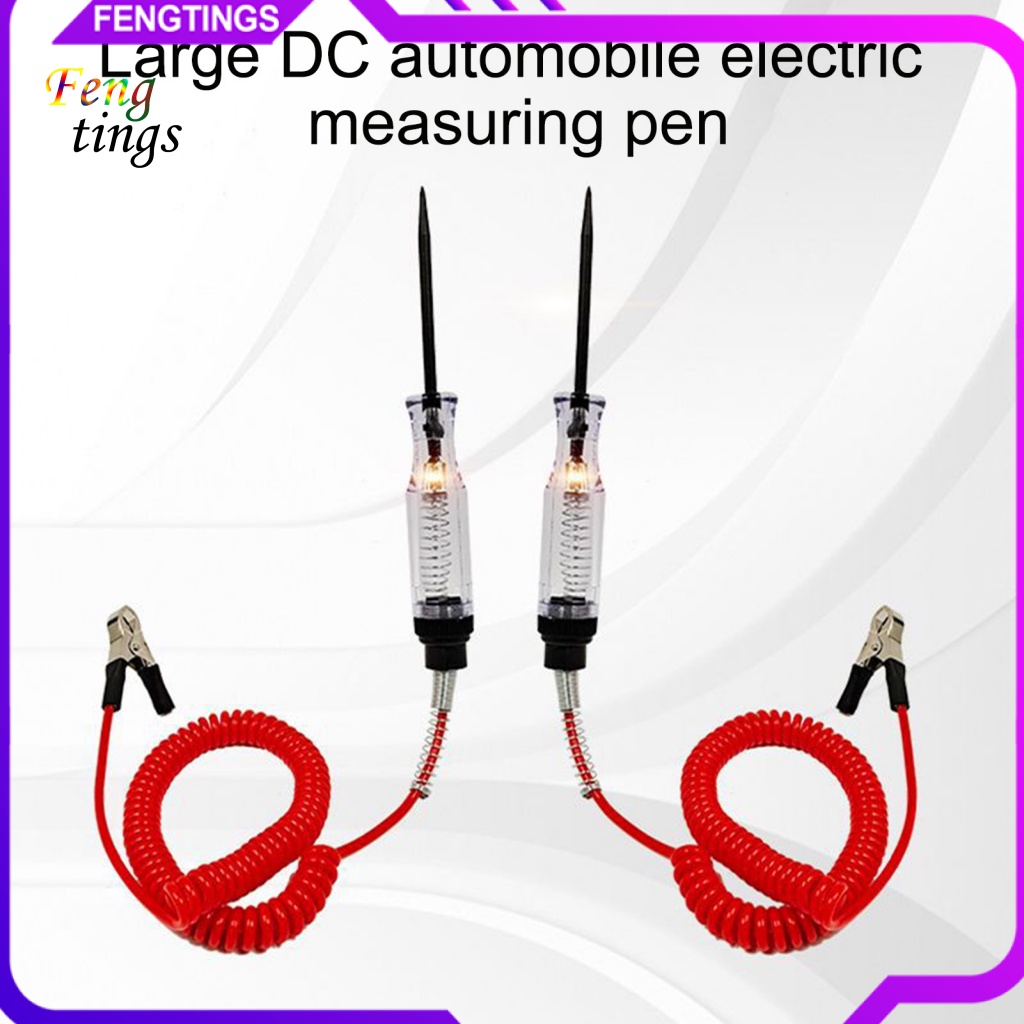 Bút Thử Điện 6V-12V-24V Tay Cầm Bằng Nhựa Cách Điện DC Dành Cho Ô Tô